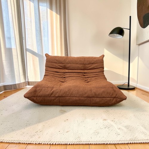 Sofa settee brown vintage - sofa,