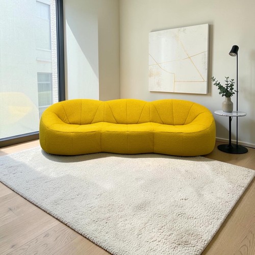 Sofa settee yellow - settee,