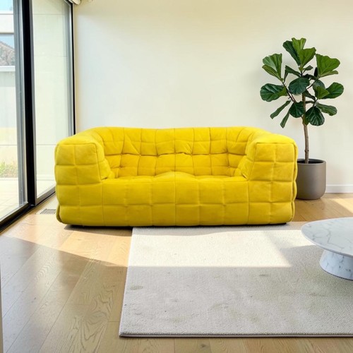 Sofa settee yellow ligne roset - yellow,