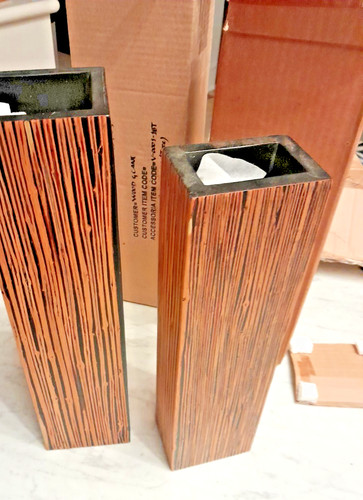 Ligne roset wood vase - vase, set