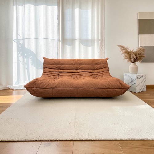 Sofa settee brown - settee, vintage