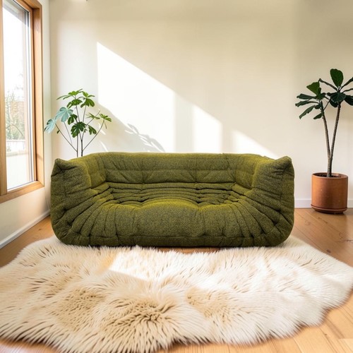 Sofa settee yellow black - settee,
