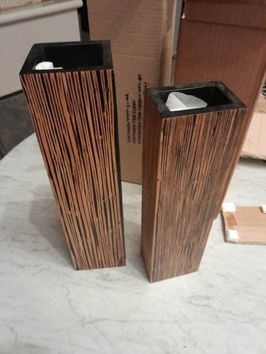 Ligne roset wood vase - vase, rare