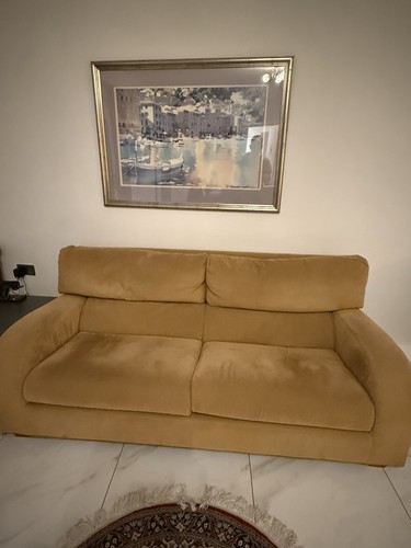 Ligne roset sofa - ligne, camel