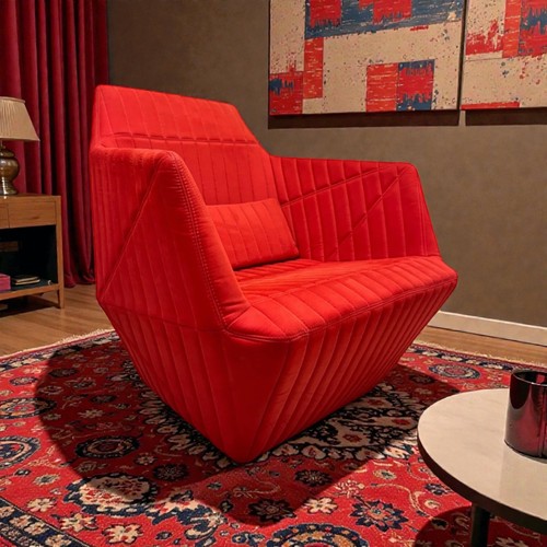 Armchair chair ligne roset red - ligne,