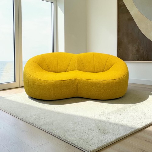 Sofa settee yellow - yellow,